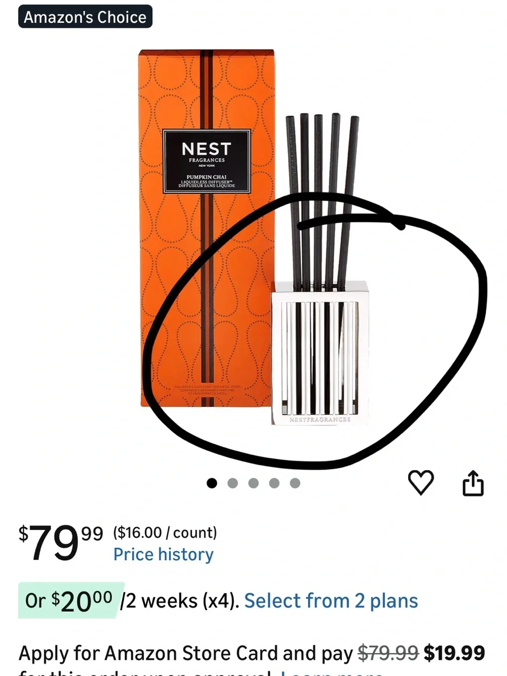 NEST liquid less reed diffuser decorative holder